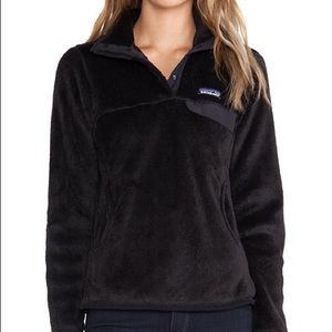 Black Patagonia Women's Re-Tool Fleece Pullover